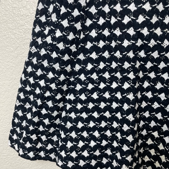 Theory Navy & White Elexis Eyelet A-Line Dress - Picture 8 of 12